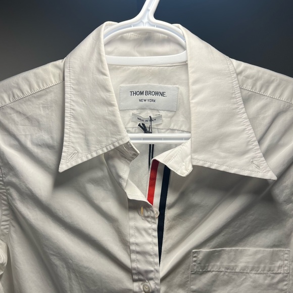 NEW Authentic Thom Browne White Poplin Shirt - Picture 8 of 9